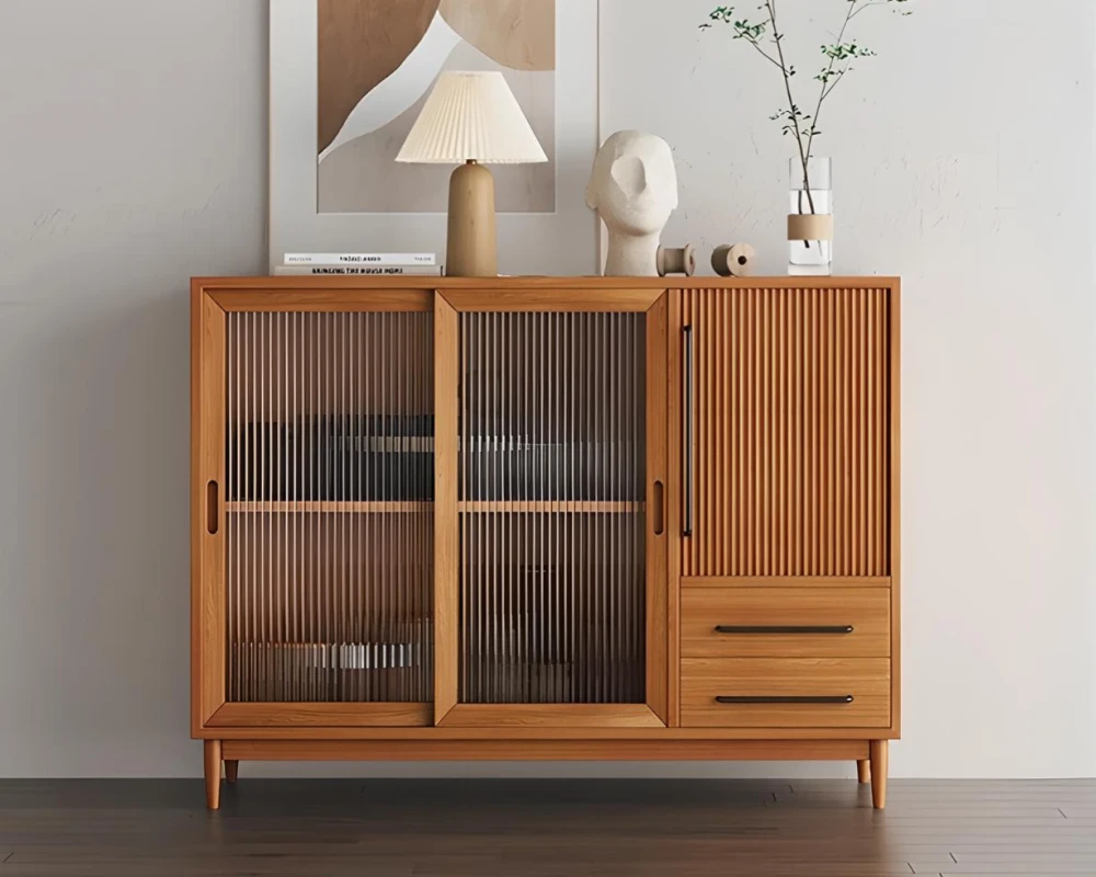 sideboard cabinet with glass doors